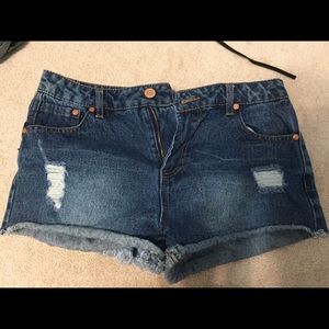 Denim shorts